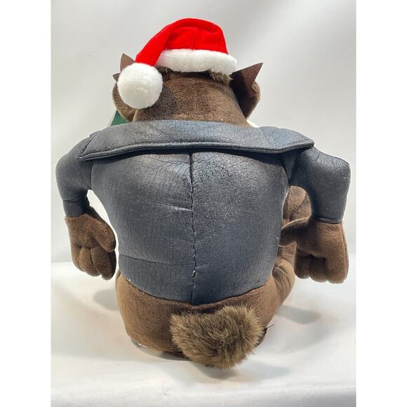 Telco Rocking Holiday 2000 Looney Tunes Taz Animated Musical Christmas Plush 9" - Picture 9 of 14